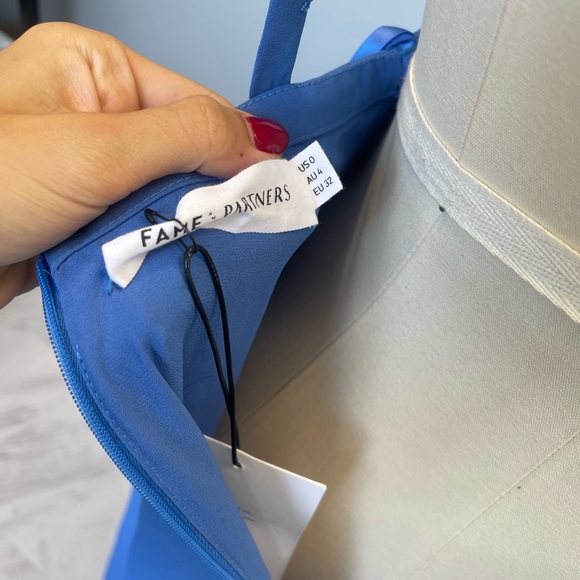 Fame and Partners Dress—blue with side strap detail - Picture 5 of 7